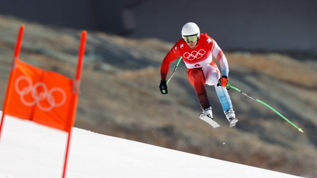 Sans une faute à mi-parcours, Murisier aurait pu cueillir une médaille lors du combiné. [Guillaume Horcajuelo]