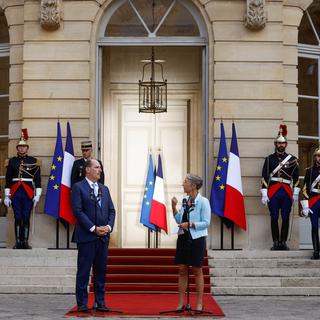 Elisabeth Borne, la nouvelle Première ministre en France. [Keystone - EPA/CHRISTIAN HARTMANN]
