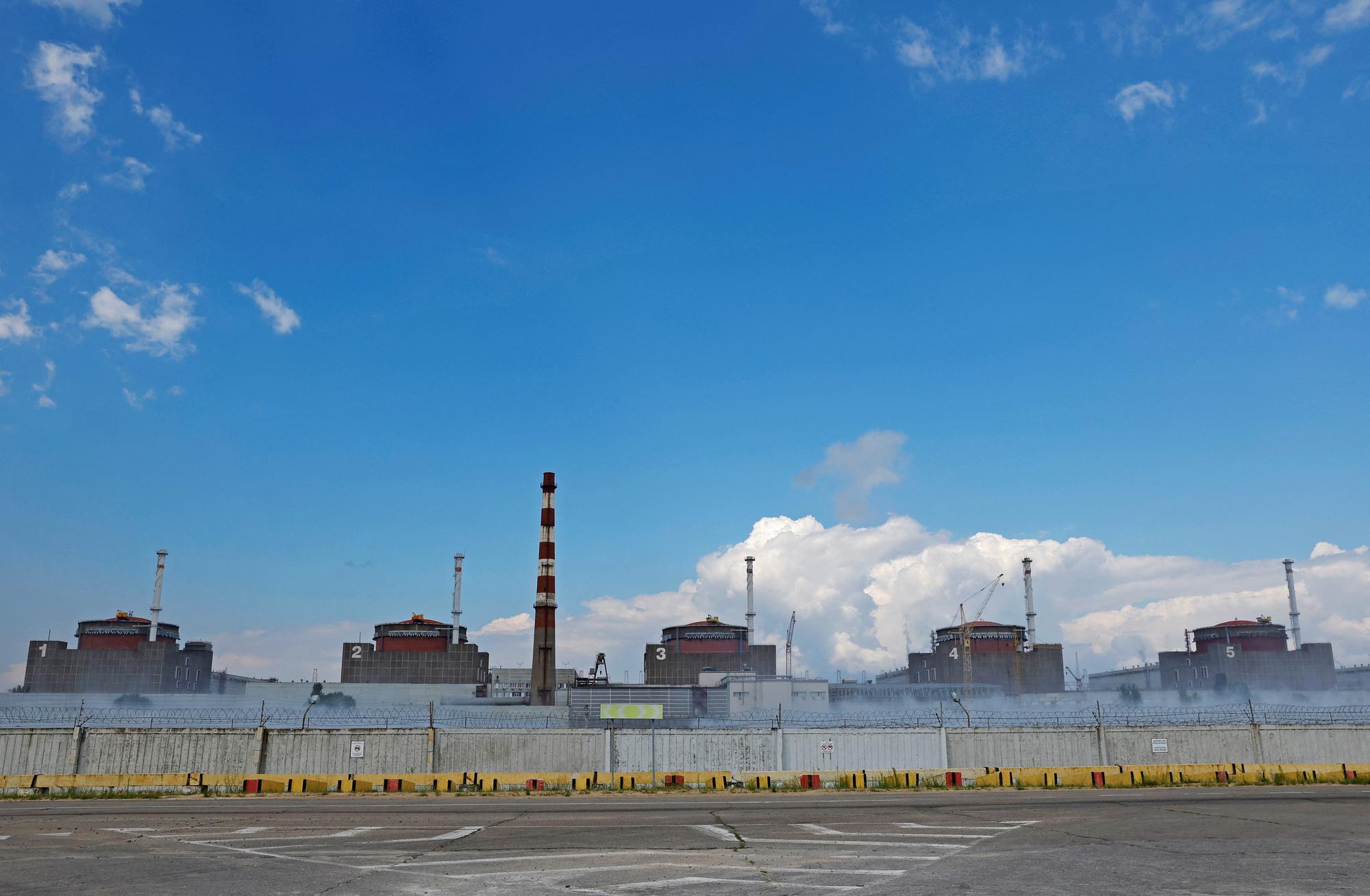 La centrale nucléaire ukrainienne de Zaporijjia, phographiée ici le 4 août 2022. [Reuters - Alexander Ermochenko]