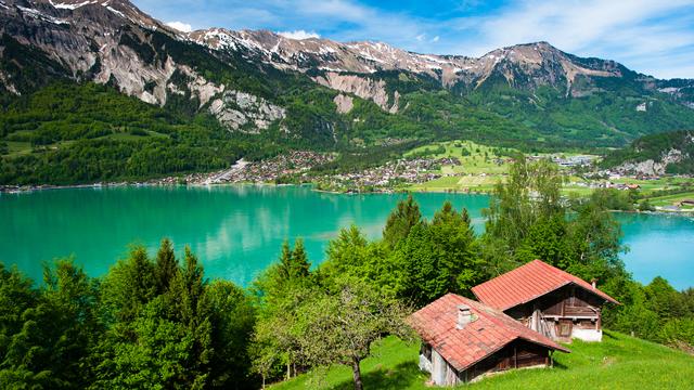 Panorama du lac Brienz. [Depositphotos - ©peterwey]