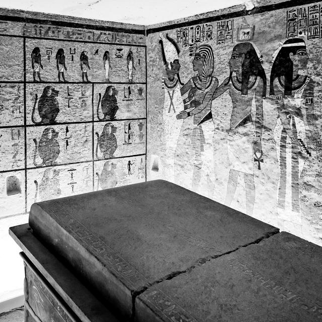 Le tombeau de Toutankhamon dans la Vallée des Rois en Egypte. [RTS - Stéphanie Coudray]