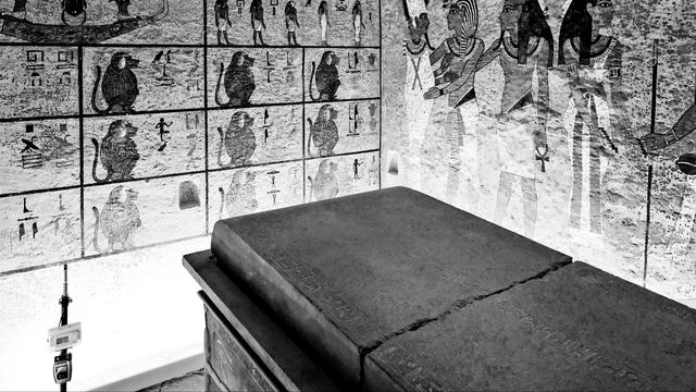 Le tombeau de Toutankhamon dans la Vallée des Rois en Egypte. [RTS - Stéphanie Coudray]