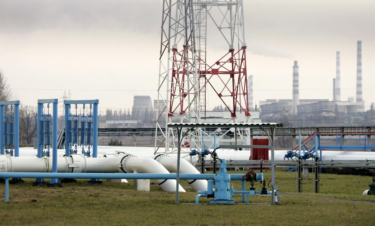 Une station du pipeline Droujba en Biélorussie. [Reuters - Vasily Fedosenko]