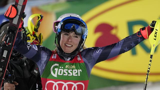 Shiffrin continue sa formidable moisson de victoires. [Giovanni Auletta]