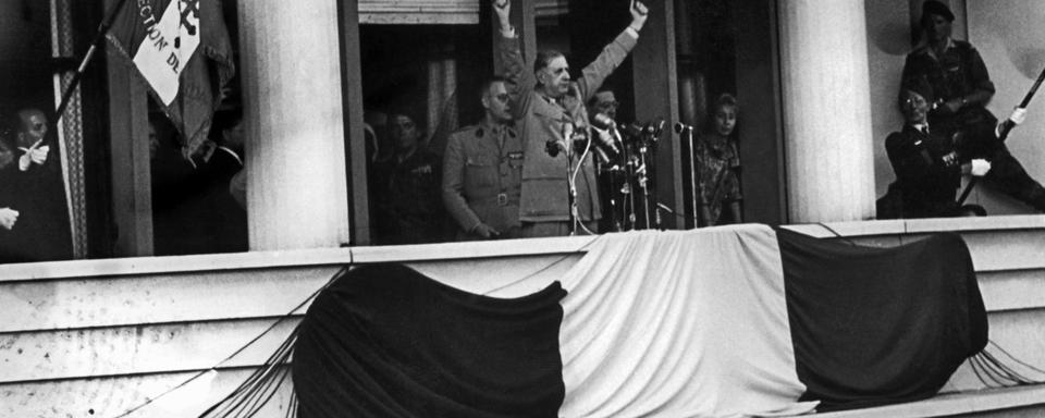 Adresse de Charles de Gaulle au peuple algérien le 4 juin 1958. [Keystone/Str]