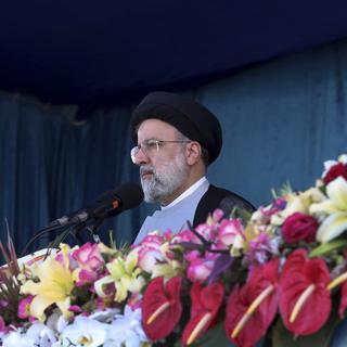 Le président de l'Iran Ebrahim Raissi le 18 avril 2022. [AP/Keystone - Iranian Presidency Office]