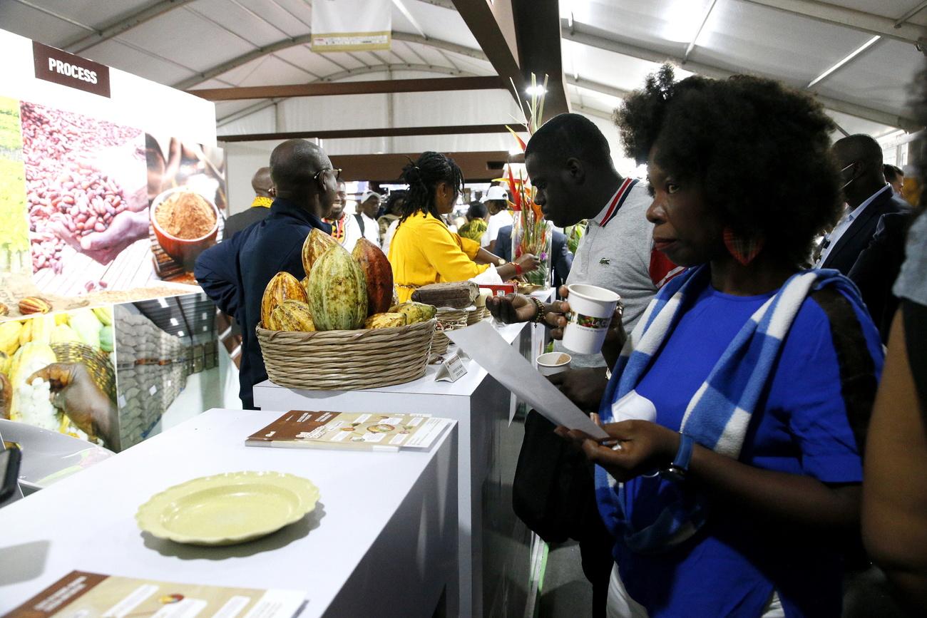 Journées nationales du cacao à Abidjan, 30.09.2022. [EPA/Keystone - Legnan Koula]