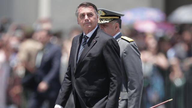 Jair Bolsonaro à l'Académie militaire d'Agulhas Negras à Resende, dans l'Etat de Rio, le 26 novembre 2022. [EPA/Keystone - Andre Coelho]