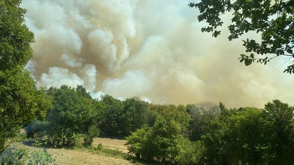 Des feux se sont déclarés dans le Jura et ont brûlé une centaine d'hectares. [Préfecture du Jura]