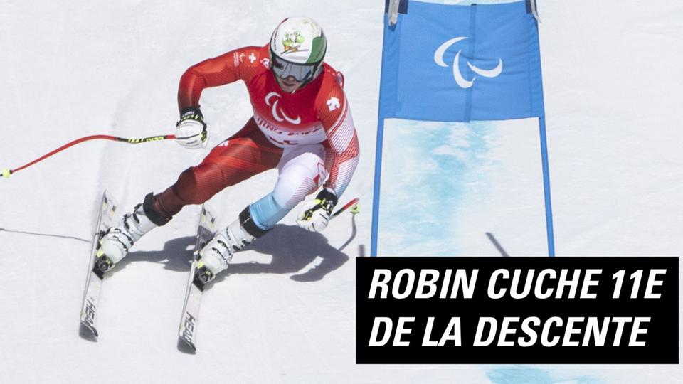 Robin Cuche s'est classé 11e de la descente paralympique.