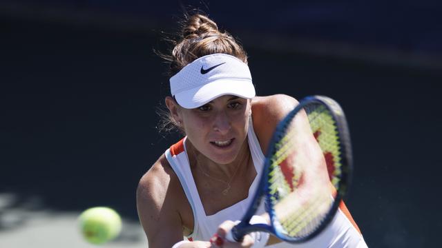 Belinda Bencic a dû faire face à une adversaire meilleure qu'elle pendant quasi 2 sets, mais a réussi à l'emporter. C'est là l'essentiel, a priori. [AP - CJ Gunther]