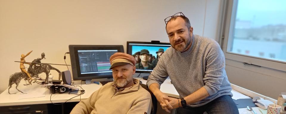 Zoltan Horvath et Juan José Lozano, réalisateur du film "Jungle rouge".