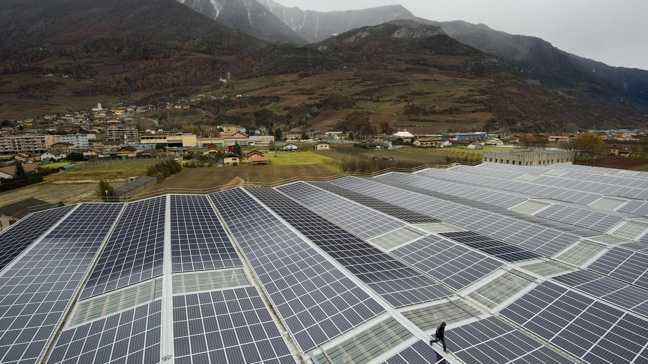 L'entreprise Solstis est active dans les équipements photovoltaïques [Keystone - Jean-Christophe Bott]