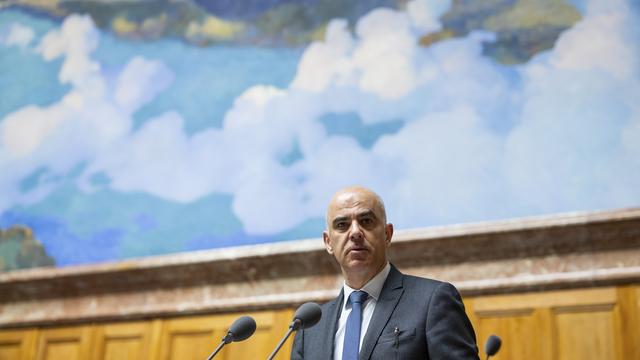 Alain Berset n'a pas bénéficié de traitement de faveur de la part du MPC. [Keystone - Alessandro della Valle]