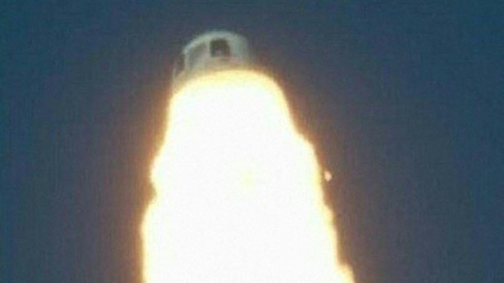 Le lanceur de la fusée Blue Origin s'est écrasé après avoir quitté le sol au Texas. [AFP - HANDOUT]