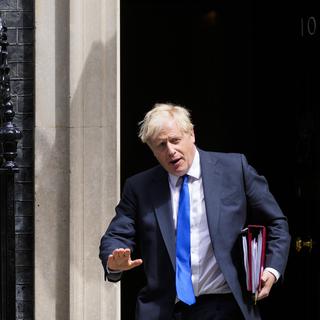 Le Premier ministre Boris Johnson, photographié ici le 6 juillet 2022 à Downing Street. [AP/Keystone - Frank Augstein]