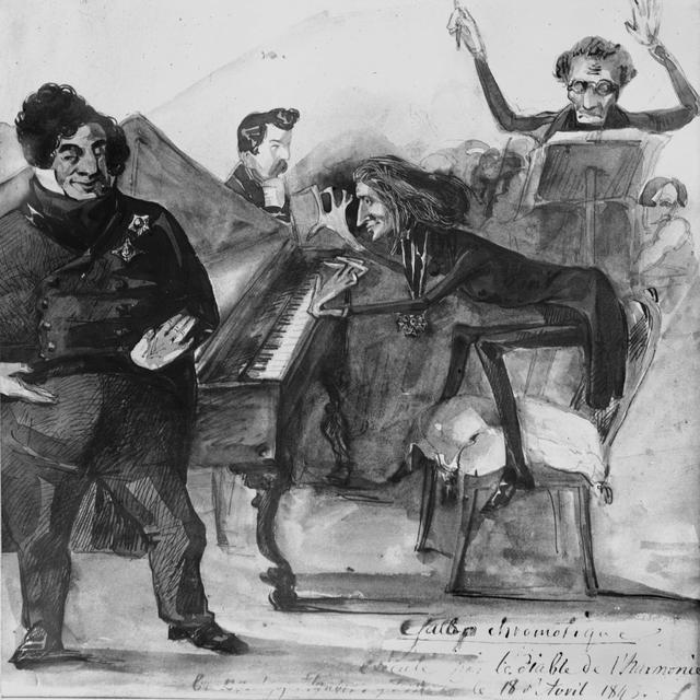 "Galop chromatique exécuté pour le Diable de l'Harmonie, le 18 avril 1843". [AFP - © Harlingue / Roger-Viollet]