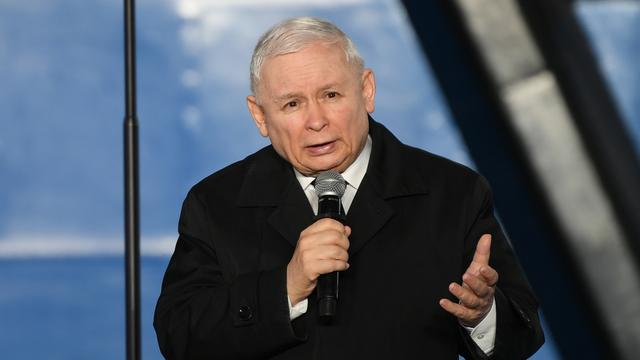 Le chef du parti conservateur nationaliste au pouvoir en Pologne Jaroslaw Kaczynski a déploré la faible natalité dans son pays. [Keystone - EPA/Adam Warzawa]