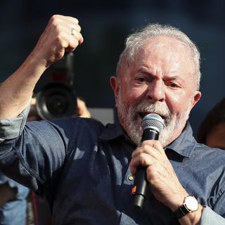 Lula se lance dans la bataille présidentielle au Brésil. [Keystone/EPA - Sebastiao Moreira]