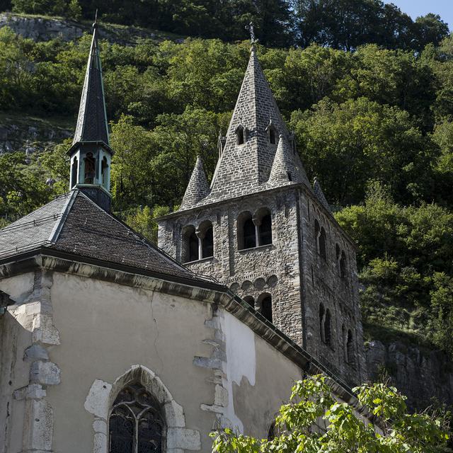 L'Abbaye de St-Maurice en Valais. [Keystone - Jean-Christophe Bott]