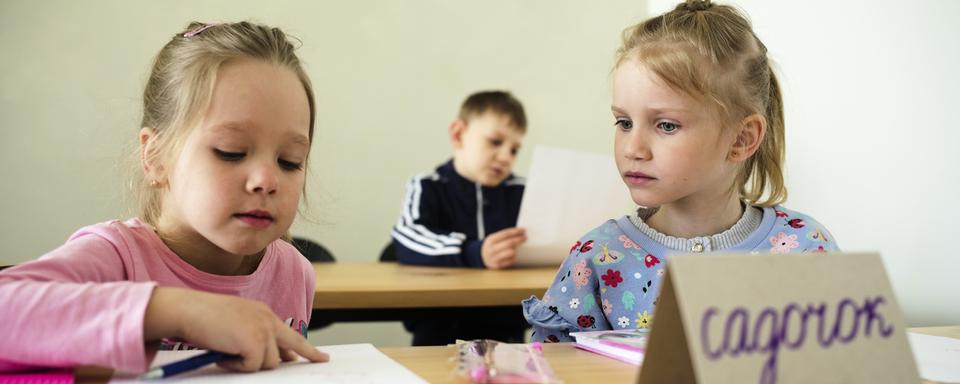 Soutien financier demandé à la Confédération pour scolariser les enfants ukrainiens. [Keystone - Markus Schreiber]