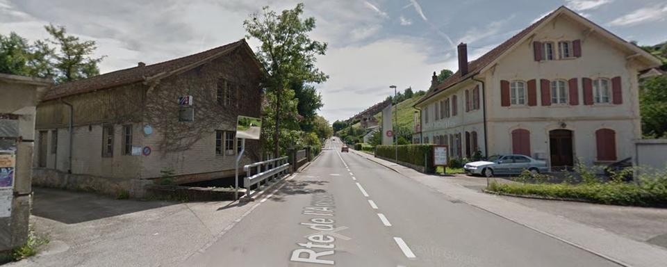 Les habitants de Cortaillod (NE) sont privés d'eau potable. [Google Street View]