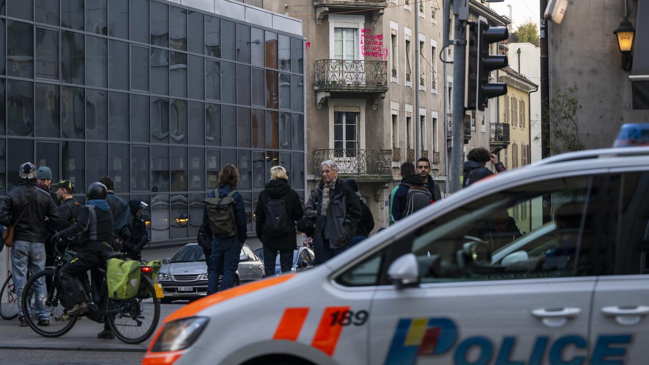 Evacuation d'un squat à Genève, 19 condamnations par ordonnance pénale [KEYSTONE - Martial Trezzini]