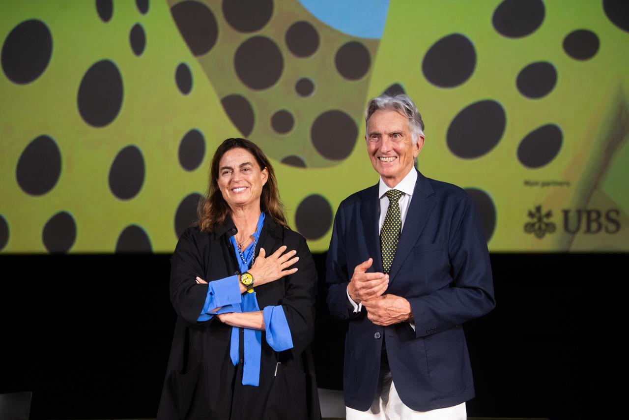 Marco Solari a passé le relais à Maja Hoffmann à la tête du Festival du film de Locarno. [KEYSTONE - SAMUEL GOLAY]