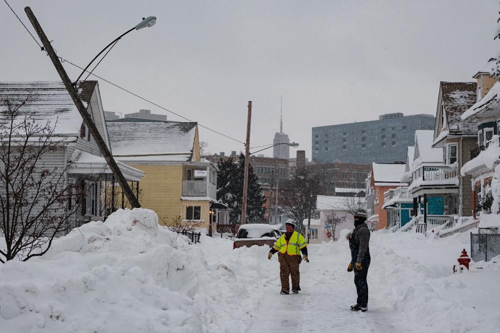A Buffalo, dans l'Etat de New York, le "blizzard du siècle" a fait près de 40 morts en décembre dernier. [AFP - Joed Viera]