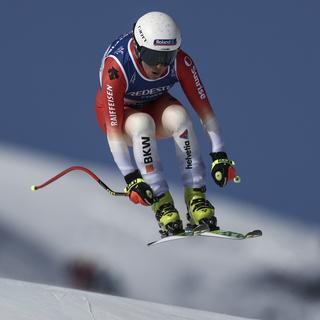 Jasmine Flury remporte la médaille d'or aux Championnats du monde de ski alpin à Courchevel-Méribel. [AP/Keystone - Gabriele Facciotti]