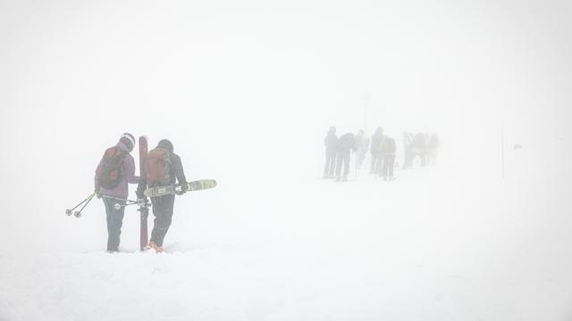 Samedi déjà, les conditions à Verbier étaient compliquées.