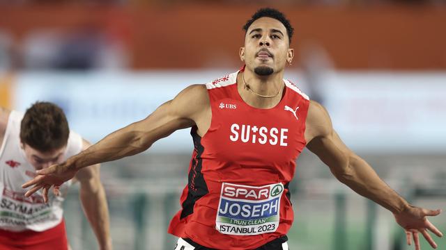 Jason Joseph a amélioré de 2 centièmes son record de Suisse. [Keystone]