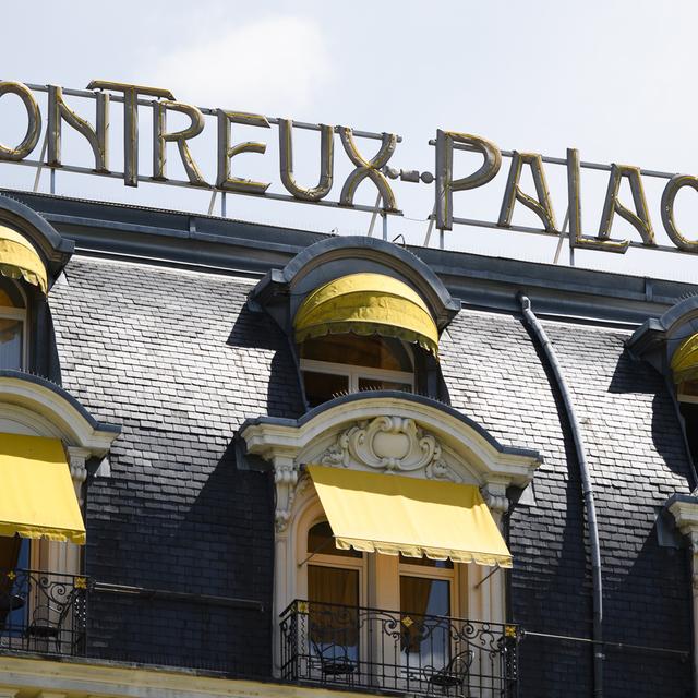 L'hôtel du Fairmont Montreux Palace. [Keystone - Manuel Lopez]