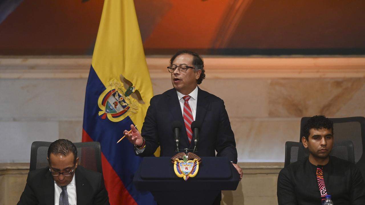 Bilan de la première année du président Gustavo Petro en Colombie [Keystone - Natalia Pedraza/EPA]