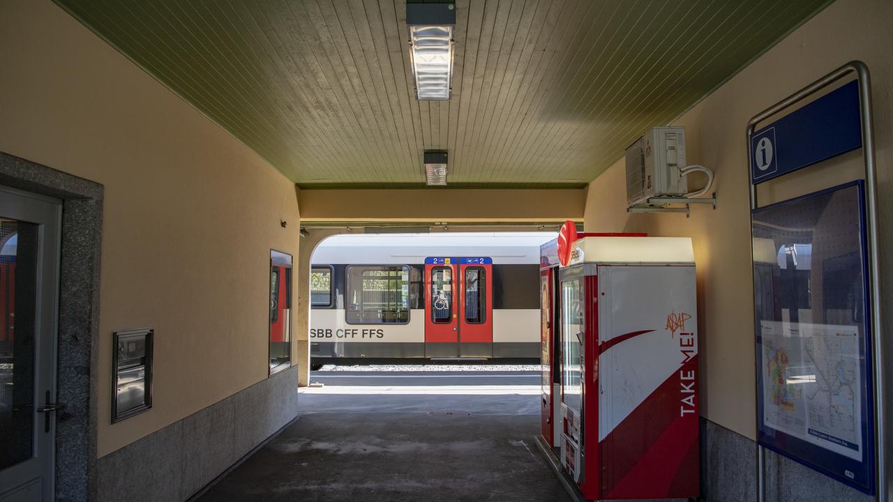 La gare de Flüelen dans le canton d'Uri. [Keyston - Urs Flueeler]