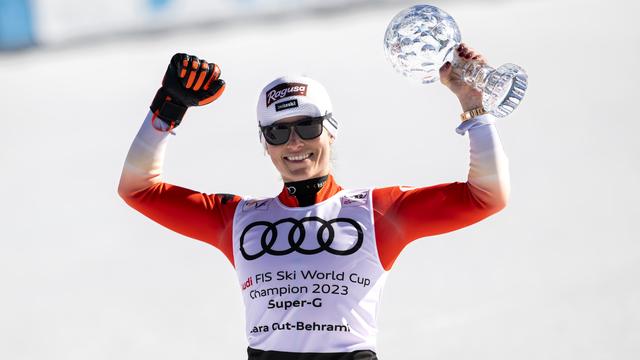 Lara Gut-Behrami remporte son 4e globe de cristal de super-G. [Jean-Christophe Bott]