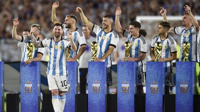 Lionel Messi et l'Argentine ont été à la fête au Monumental de Buenos Aires. [Natacha Pisarenko]