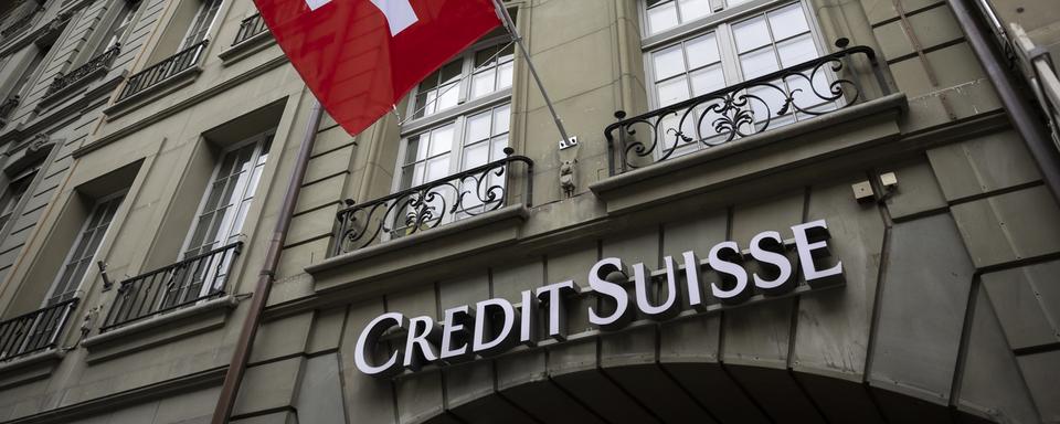 Une succursale de Credit Suisse à Berne. [Keystone - Peter Klaunzer]