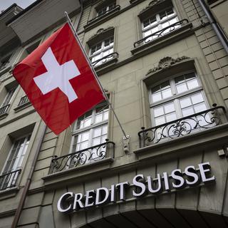 Une succursale de Credit Suisse à Berne. [Keystone - Peter Klaunzer]