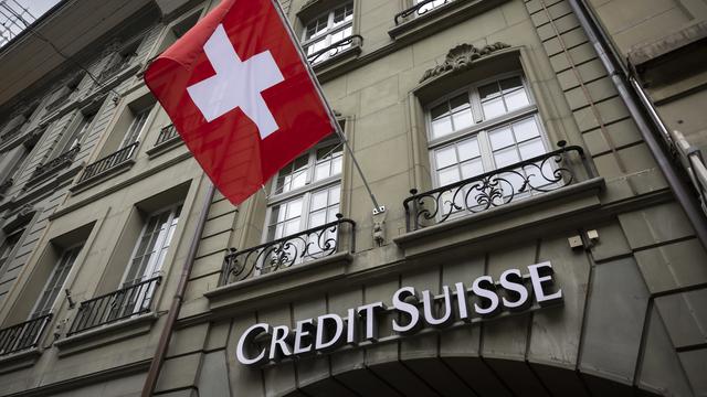 Une succursale de Credit Suisse à Berne. [Keystone - Peter Klaunzer]