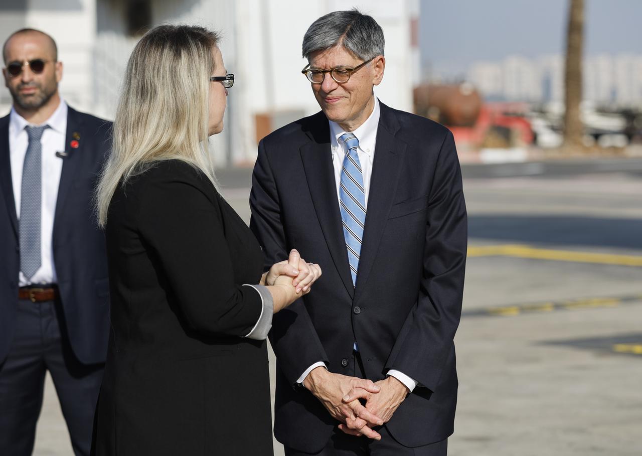 Le nouvel ambassadeur des Etats-Unis en Israël Jacob Lew est arrivé vendredi à Tel Aviv pour prendre ses fonctions. [Keystone - (Jonathan Ernst/Pool Photo via AP]