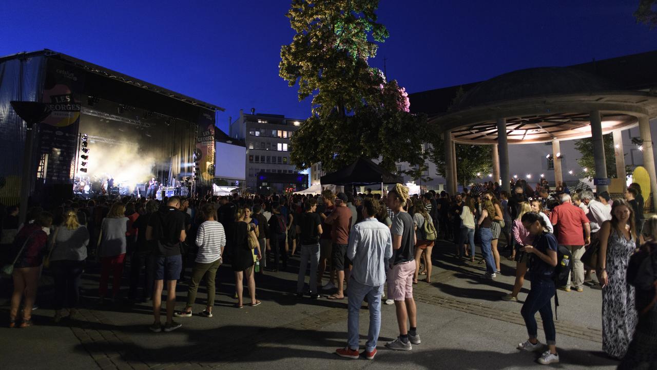 Le festival "Les Georges" à Fribourg, lors de son édition 2018. [Keystone - Anthony Anex]