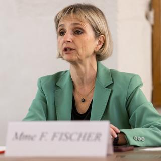 Fabienne Fischer était conseillère d'État écologiste en charge du Département de l'économie et de l'emploi à Genève. [Keystone - Pierre Albouy]