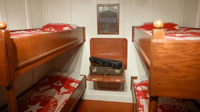 Couchette de 2de classe sur le Titanic. [AFP - Geoffroy Van Der Hasselt]