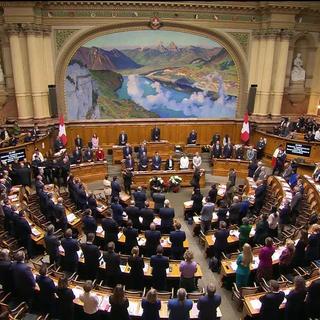 Le 13 décembre, le Parlement devra élire les membres du Conseil fédéral. [RTS]