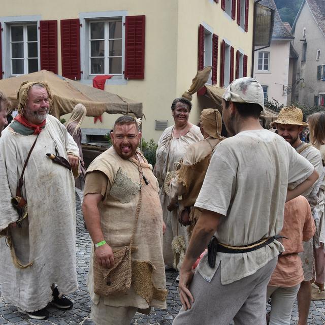 Les gueux ont envahi les Médiévales de St Ursanne. [RTS - Gaël Klein]