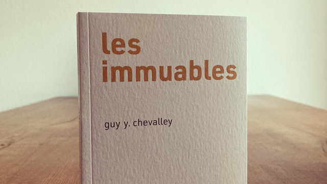 Couverture de "Les immuables" de Guy Chevalley. [Editions d'autre part]