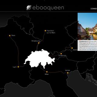 "Ebooqueen"une plateforme suisse qui propose de voyager de manière écoresponsable en Europe. [https://ebooqueen.ch/]