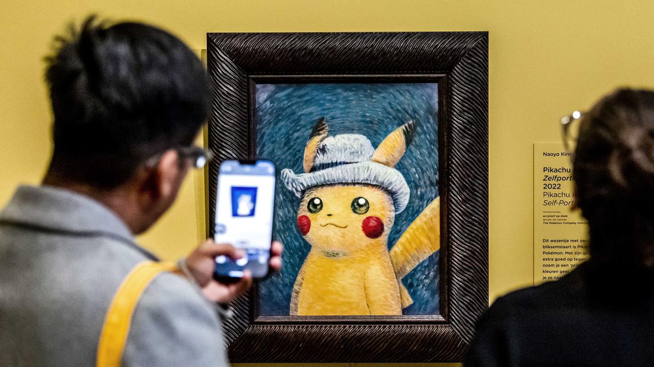 Un artiste s'est inspiré des tableaux de Van Gogh pour représenter des Pokémon. [Keystone - REMKO DE WAAL]