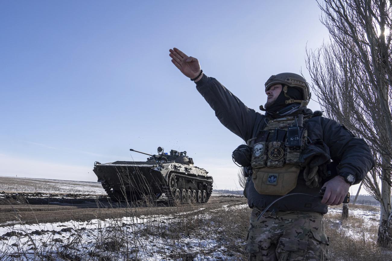 L'Ukraine va au-devant d'une guerre de longue haleine. [Keystone - Evgeniy Maloletka]